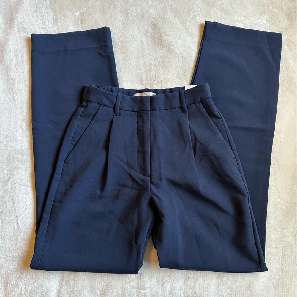 Tailored Relaxed Straight Pants